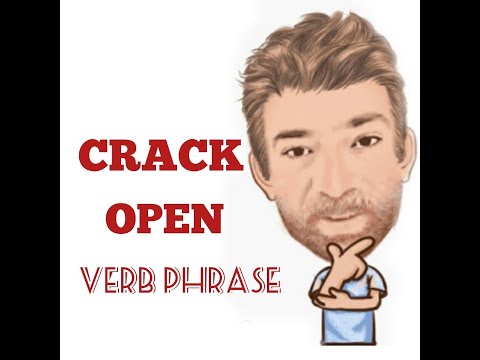 English Tutor Nick P Verb Phrase (319) Crack Open - Five  Meanings