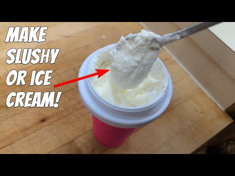 Making Homemade Ice Cream and Slushies in a cup!
