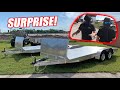 Surprising My Guys With SWEET New Aluminum Car Trailers 1 5 Million Subscribers Celebration