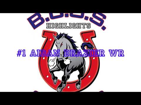 AIDAN BRAZIER TD!  BCSS @ VILLANOVA - YRAA FOOTBALL 2018