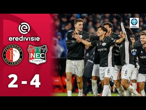40-Meter-Tor & Doppelpack von Kento - Nijmegen schockt Feyenoord | Feyenoord Rotterdam -NEC Nijmegen