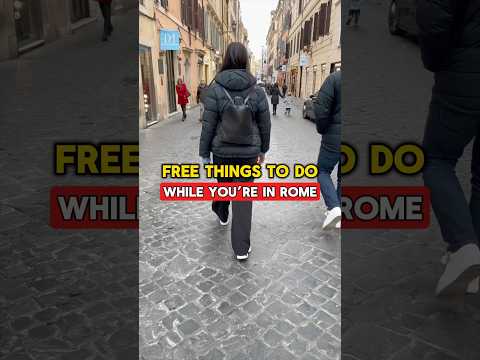 Free things to do and see in Rome Italy! #romeitaly #romesights #rometravelguide
