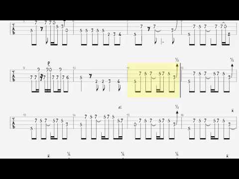 Crossroads intro Bass Phrase Trainer 1