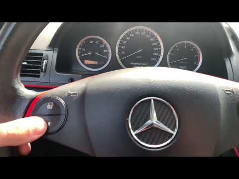 Mercedes Benz C-Class w204 Service Indicator Reset 4 Buttons Steering Wheel Instructions