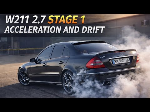 Mercedes Benz W211 E 270 CDI (E 63 AMG Optik) Sound and Accelerating 🇺🇦 