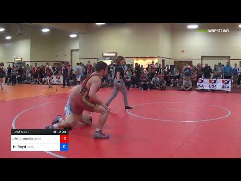 2018 Marine Corps US Open/UWW Junior Freestyle 79 Rnd Of 64 - Michael Labriola (Nebr) Vs. Hampton