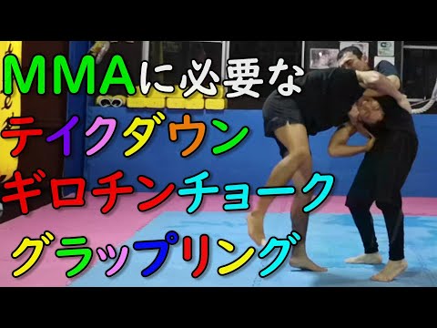 MMA初心者さんにおすすめの ギロチンチョーク テイクダウン テイクバックの練習 #総合格闘技 #ブラジリアン柔術 #グラップリング