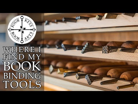 Where I Find Bookbinding Tools & Building a Hand Tool Storage/Display Rack