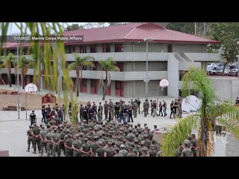 Marines arrested during formation at Camp Pendleton