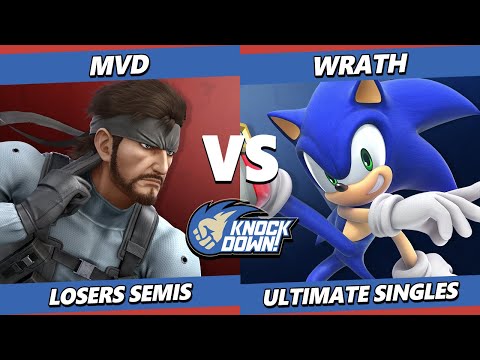 Knockdown 77 Losers Semis - MVD (Snake, ROB) Vs. Wrath (Sonic) Smash Ultimate - SSBU