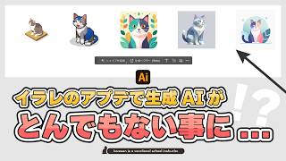 Adobe illustratorの最新ベクター生成AIがとんでもない事になっています...
