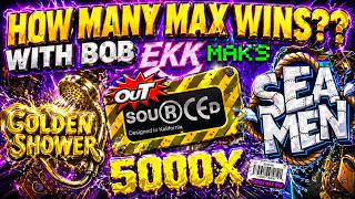 HOW MANY MAX WINS OUTSOURCED, SEAMAN, GOLDEN SHOWER HIGH STAKE FEATURE SPINS!