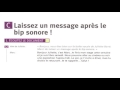 laisser le message 