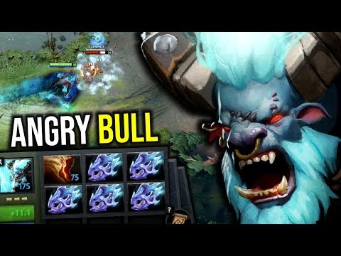 ANGRY BULL..!! 6x Moon Shard Max Attack Speed 100% Bash Spirit Breaker 7.21d | Dota 2