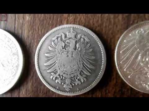 Silbermünzen aus dem Deutschen Kaiserreich, 6x 5 D-Mark Banknoten - Update