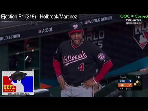 Ejection P1 (218) - Sam Holbrook Ejects Dave Martinez in the World Series