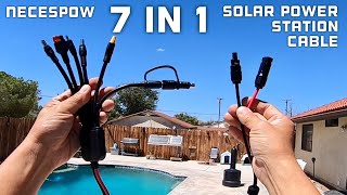 7 in 1 Solar Panel Connector Cable for Portable Power Station