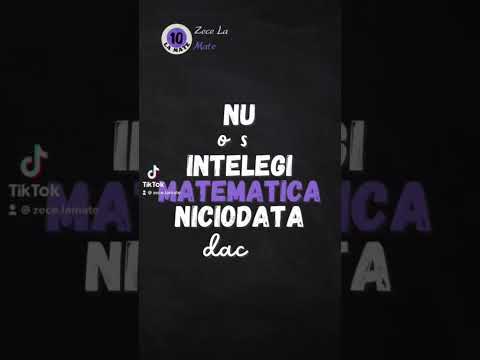 DE CE NU ÎNȚELEGI MATEMATICA?🚫
