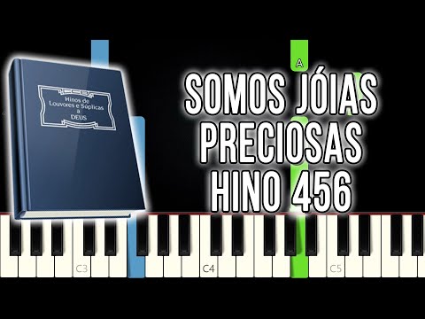 Hino 456 CCB - Somos Jóias Preciosas | Versão Fácil | Piano e Teclado Tutorial