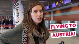 Austrian Airlines flight from Ukraine to Austria travel vlog (Lviv - Vienna - Innsbruck - Kitzbühel)