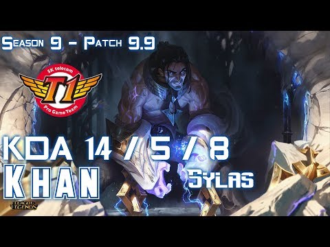 SKT T1 Khan SYLAS sv RENEKTON Top - Patch 9.9 KR Ranked
