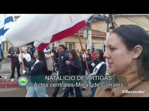 ACTOS CENTRALES DEL NATALICIO DE ARTIGAS EN MINAS DE CORRALES.