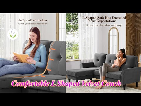83" Velvet L-Shaped Sofa – Tool-Free, Stylish Comfort for Apartments & Living Rooms!