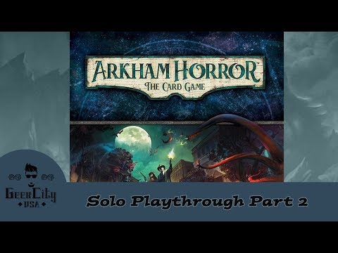 Arkham Horror The Card Game - Night of the Zealot - Part 2 - The Midnight Masks - Solo Saturday