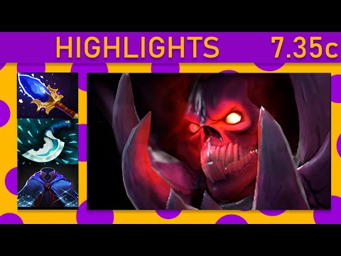 ⭐ New Patch 7.35c Shadow Demon 30+ K/A! Hard Support Highlights - Dota 2 Top MMR