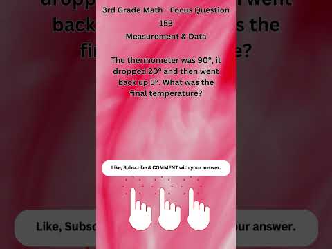 3rd Grade Warm Up 153: Can you solve this math short? #solve #math #school #teachers #review #learn