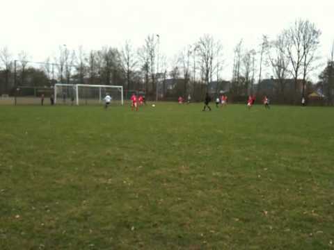 Doelpunt v.v. Niekerk D2 - v.v. Haren D1