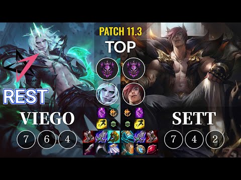 JT Rest Viego vs Sett Top - KR Patch 11.3