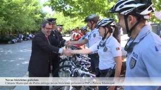preview picture of video 'Câmara Municipal do Porto entrega bicicletas policiais à PSP e PM'