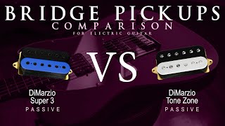 Video thumbnail for DiMarzio SUPER 3 vs TONE ZONE - Passive Bridge Guitar Pickup Comparison Tone Demo by Mike Stamper