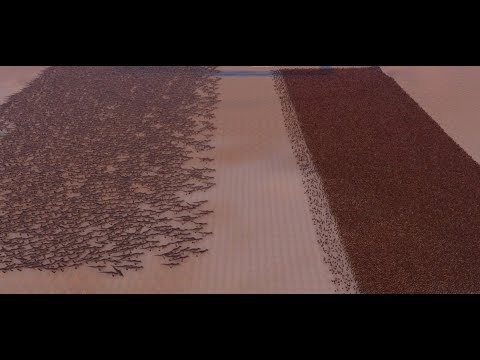 3.000 T-REX vs 60.000 SPARTANS - Ultimate Epic Battle Simulator