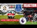 Luton Town vs Everton 1-1 Live Stream Premier League Football EPL Match Score reaction Highlights FC
