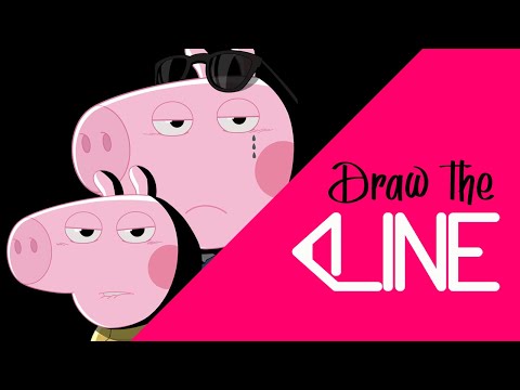 DRAW THE LINE | GEORGE PIG & BABY ALEXANDER SPEED DRAW | FITS