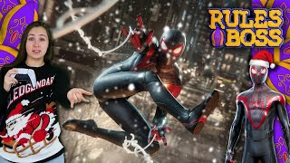 "HALF CONTROLLER" SPIDER-MAN MILES MORALES CHALLENGE! | Rules Boss