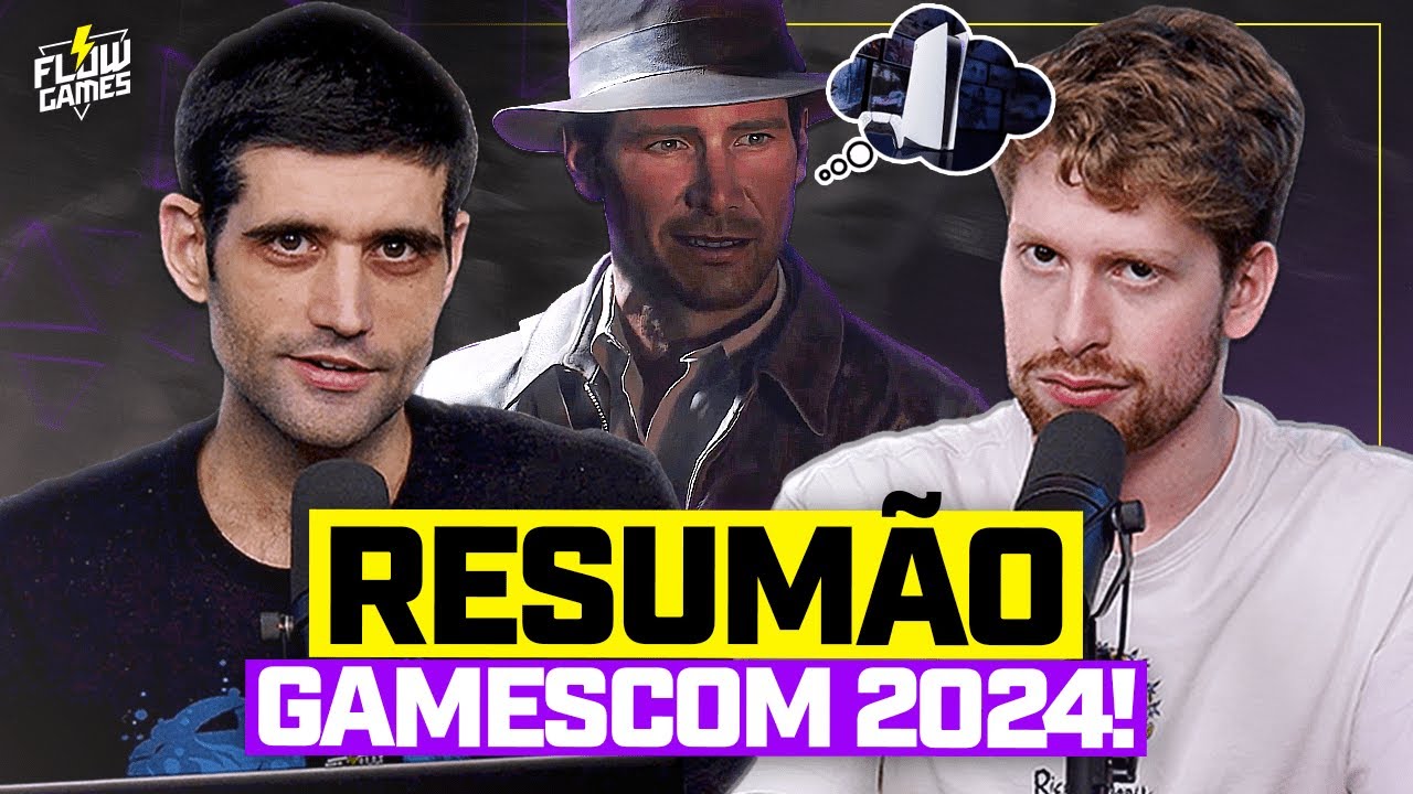 INDIANA JONES no PS5 e BORDERLANDS 4! TUDO QUE ROLOU NA GAMESCOM 2024! #flowgames