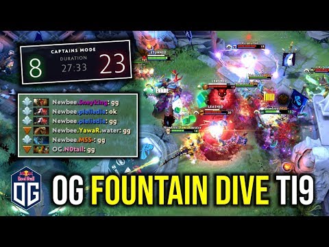 OG vs NEWBEE - OG IMBA STRAT FOUNTAIN DIVE THE INTERNATIONAL 2019 | Dota 2