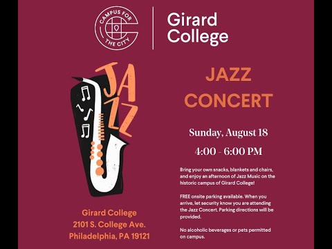 Mervin Toussaint - "Praises Be" / Girard College Jazz Concert / August 18, 2024