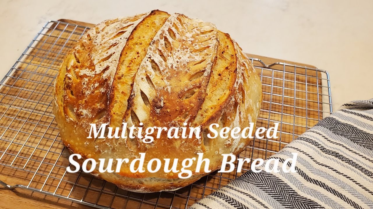 Multigrain Seeded Sourdough Bread | step by step guide | Easy!