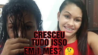 Quanto meu cabelo cresceu em 1 ms? minha transio capilar