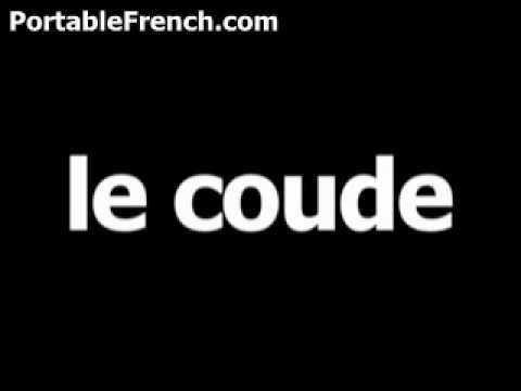 French word for elbow is le coude