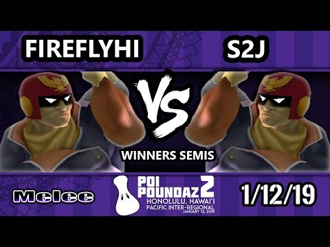 Poi Poundaz 2 - FireflyHI (Captain Falcon) Vs. S2J (Captain Falcon) SSBM Singles Winners Semis