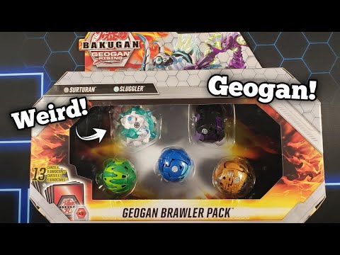 Bakugan Darkus Surturan/Haos Sluggler Brawler Pack Opening!! (Geogan Rising!)