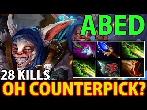 Abed Meepo- Dota 2: oh Counter Pick? @28 Kills [Hurricane Pike & Double EB]