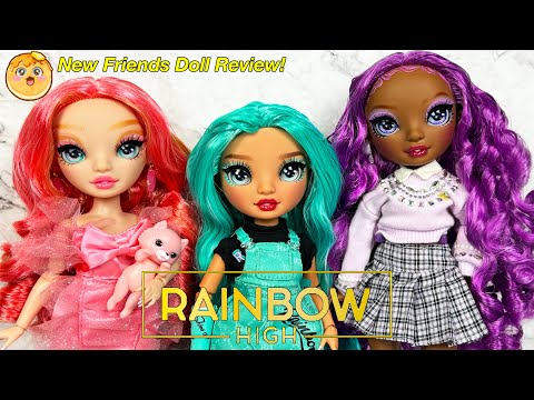 Rainbow High New Friends Pinkly Paige, Blu Brooks, and Lilac Lane Dolls Full Unboxing + Review!