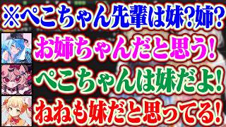 ホロメンの妹Tierでお姉ちゃんだと思ってるラミィと逆に妹だと思ってるポルカとねねち【ホロライブ/桃鈴ねね/尾丸ポルカ/雪花ラミィ/獅白ぼたん/兎田ぺこら】
