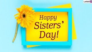 HAPPY SISTER  DAY ONLY PERSON|| Sister day status ||sister love ringtone #SISTERBROTHERLOVESTATUS